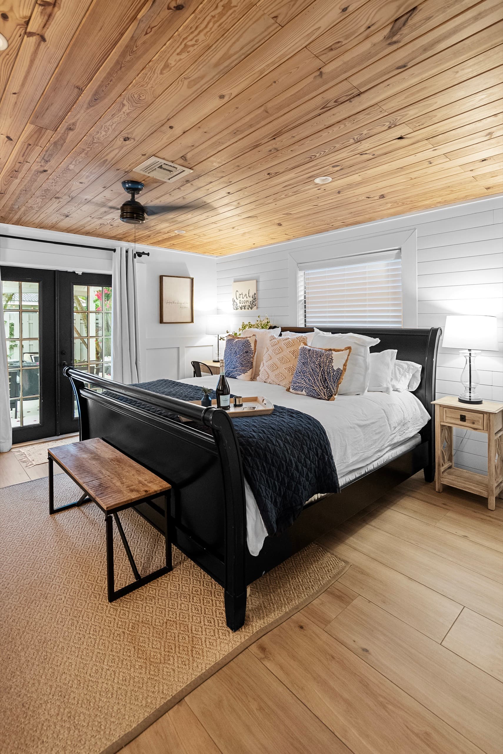 Coral Room, a king suite with elegant décor